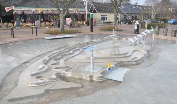 De nieuwe waterspeelplaats in De Cocksdorp.
