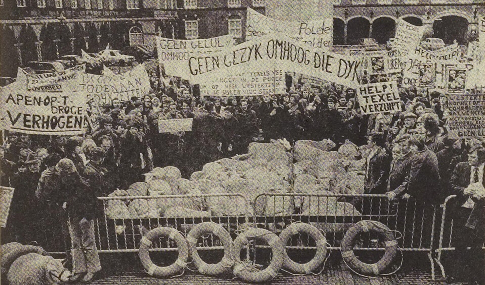 Texelaars in Den Haag in januari 1976.