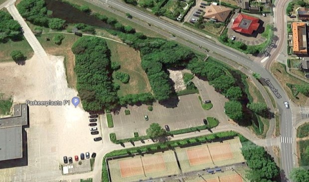 De plek waar het nieuwe Gezondheidsplein moet komen.