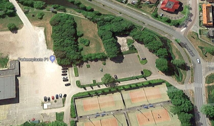 De plek waar het nieuwe Gezondheidsplein moet komen.