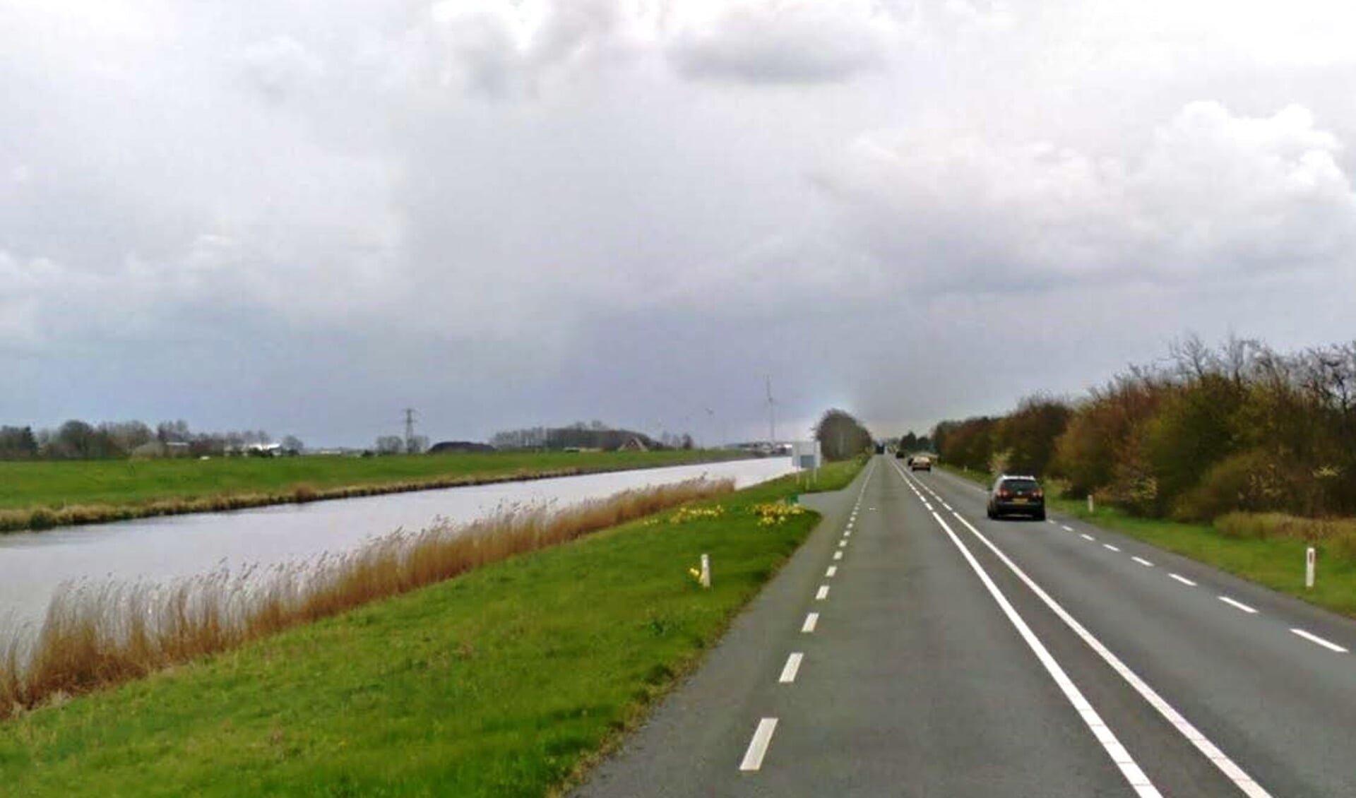 De N9 tussen Den Helder en Alkmaar.