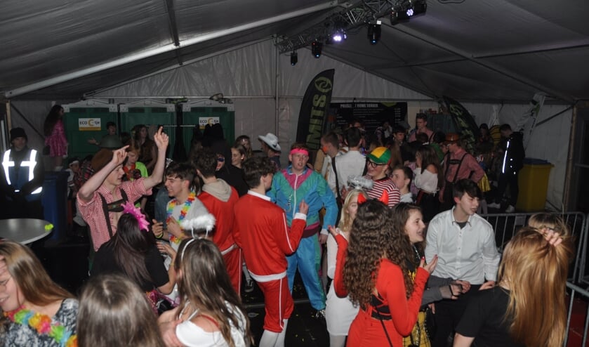 De tent op de Groeneplaats om 2:00 uur in de nacht.