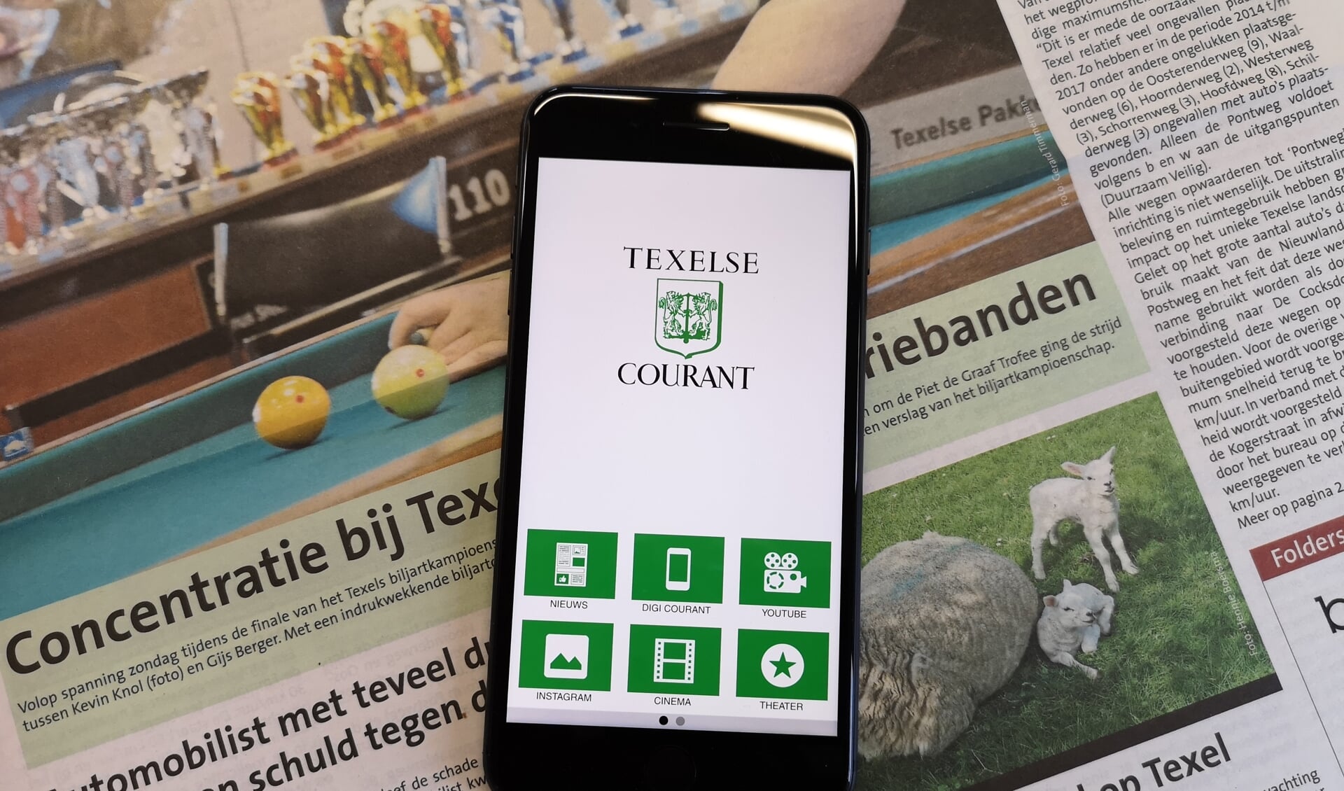 De Texelse Courant app is compleet vernieuwd en gratis beschikbaar voor Android en iPhone