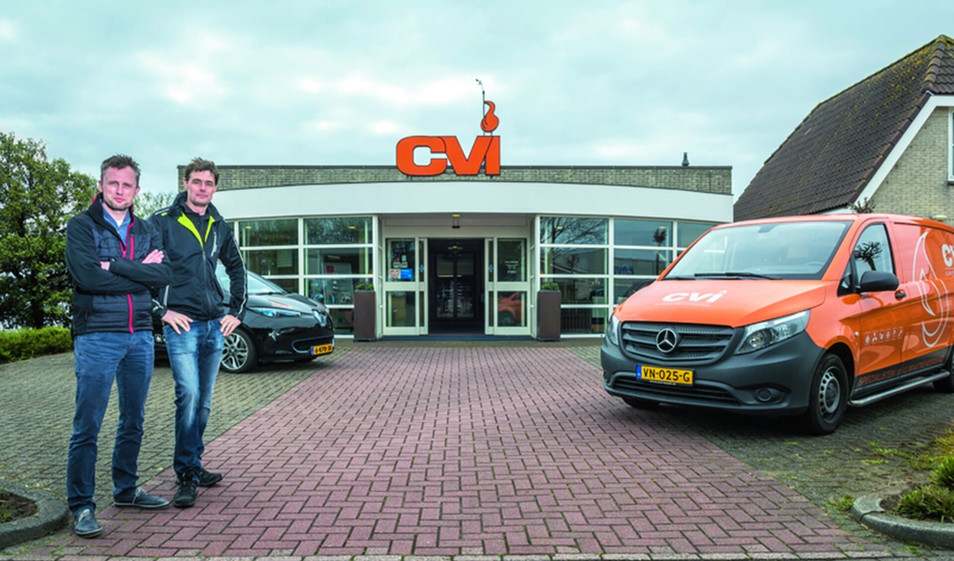 Peerke Reijnders en Danny Westerlaken van CVI Texel.