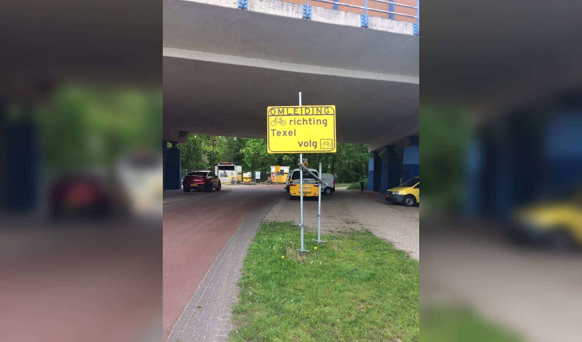 Omleidingsroute in Utrecht...