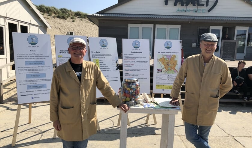 Fred Winkel en Roland Bisschop van Texel Plastic Vrij.