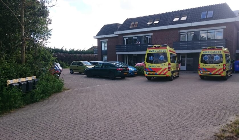 Ambulances waren dinsdagavond snel ter plekke.