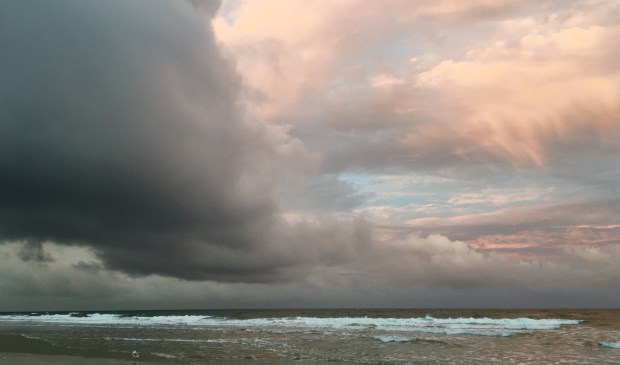Herfstig weer aan zee.