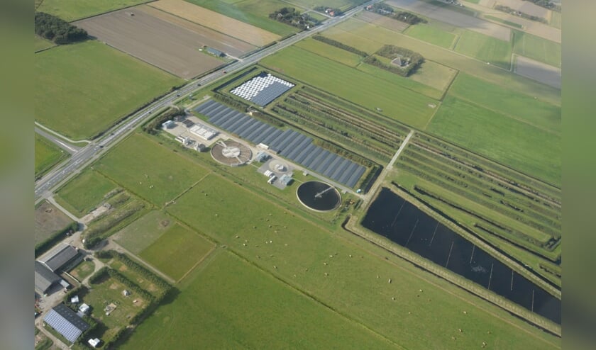 De rioolwaterzuivering van Hollands Noorderkwartier op Everstekoog.