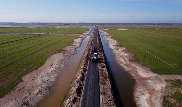 De vernieuwde Staart in polder Waalenburg.