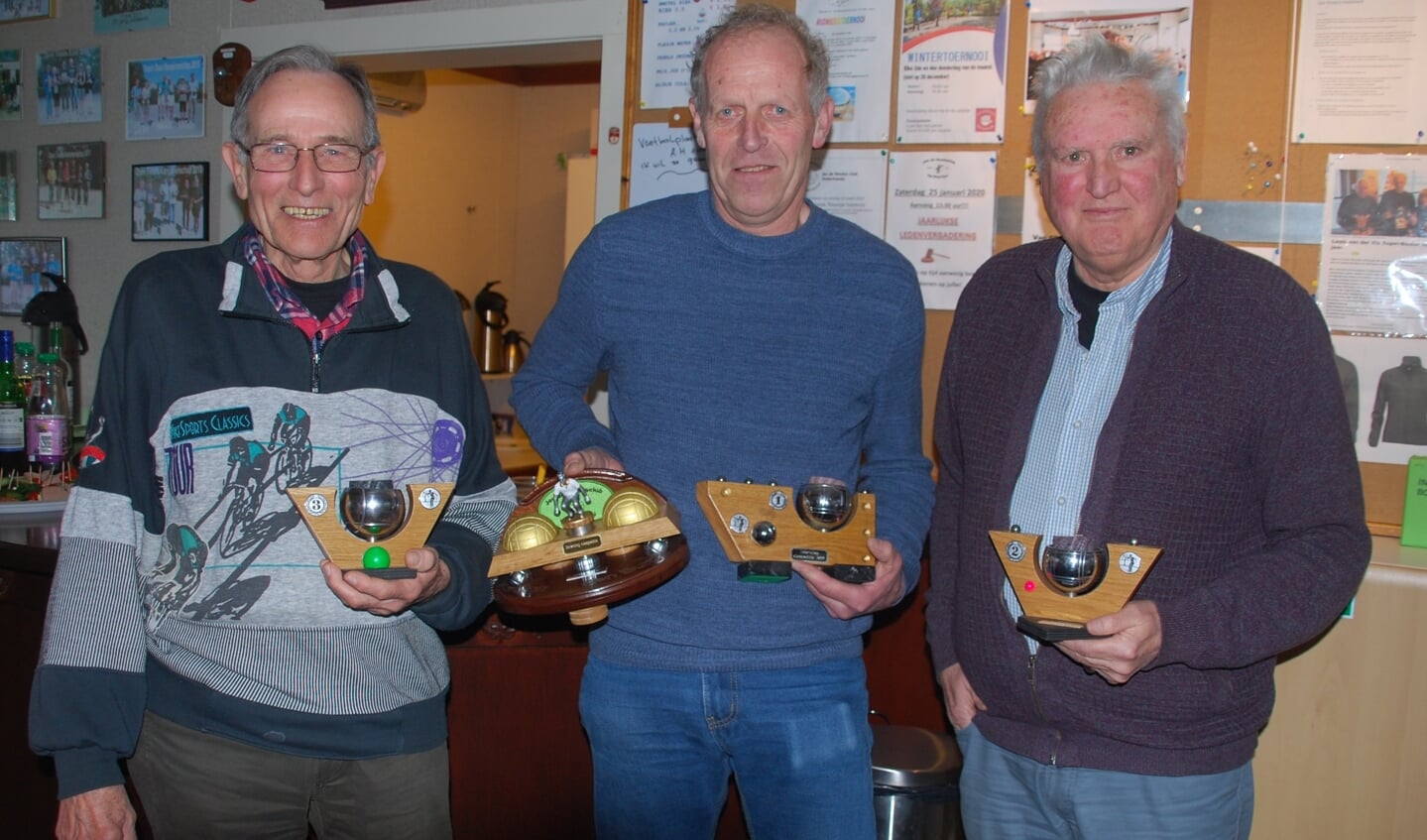 Winnaars zaterdag competitie 2019.