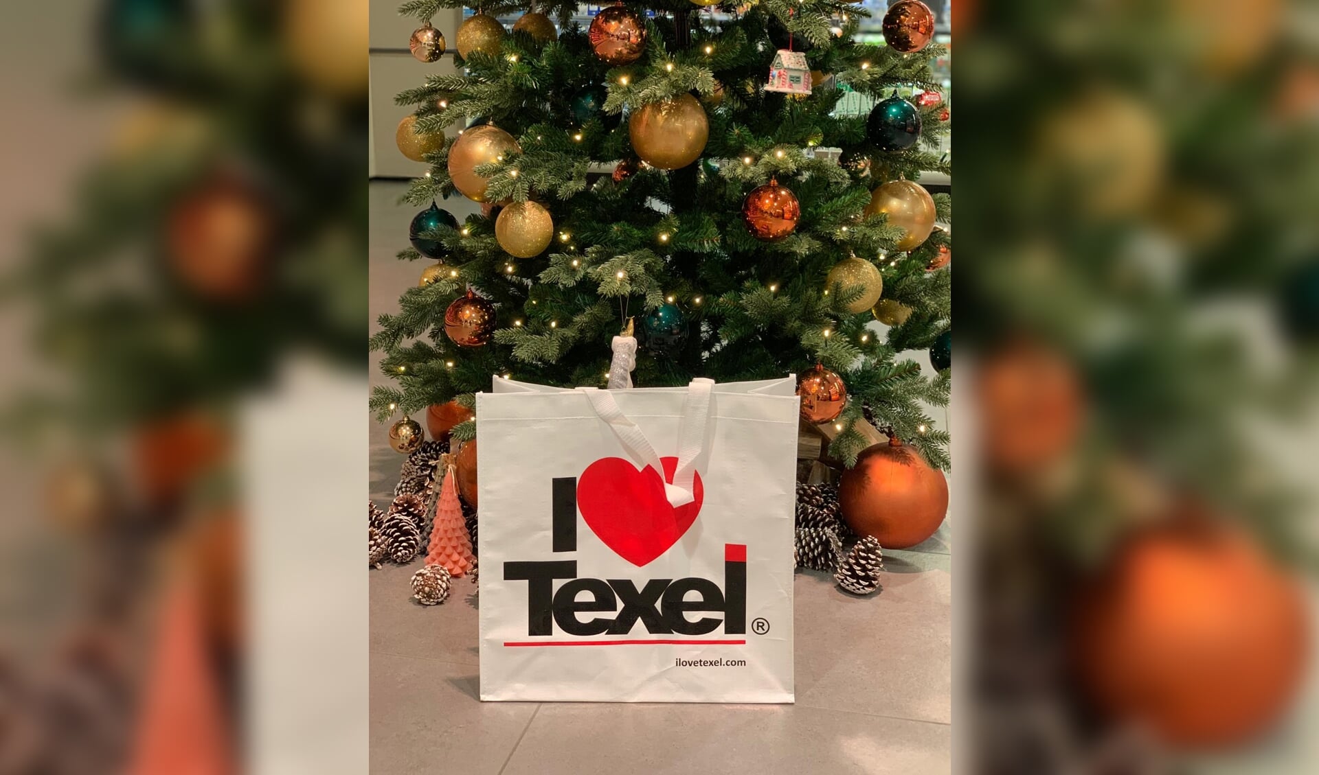 De tas van 'I Love Texel'.