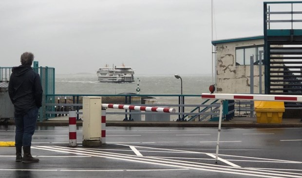 Foto van vanmorgen toen de boot nog net in de vaart was.