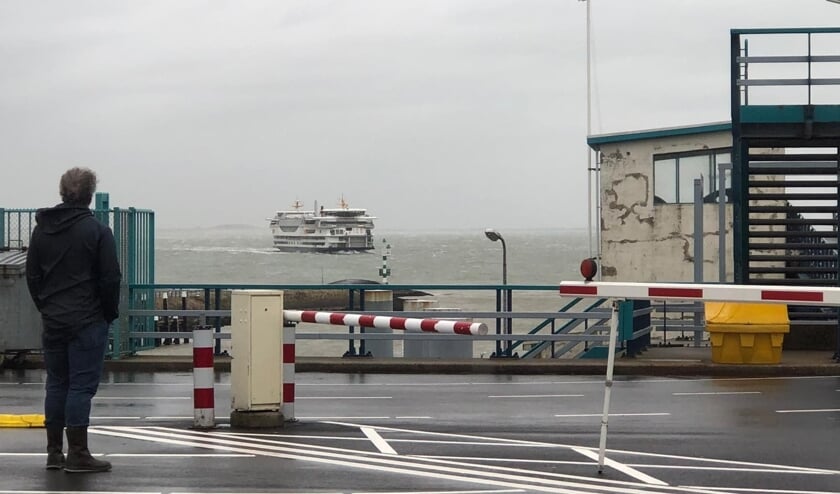 Foto van vanmorgen toen de boot nog net in de vaart was.