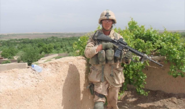 Duco van der Kuijl in 2008, toen hij was uitgezonden naar Afghanistan en deel uitmaakte van de Pantser Infanterie van de Landmacht. 