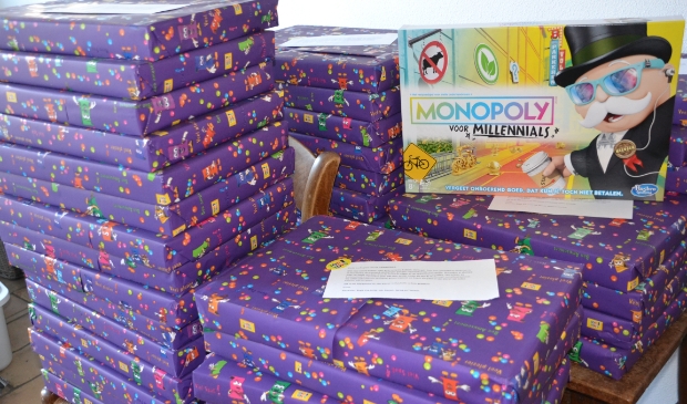 De Monopolyspellen voor kinderen van de Lubertischool.