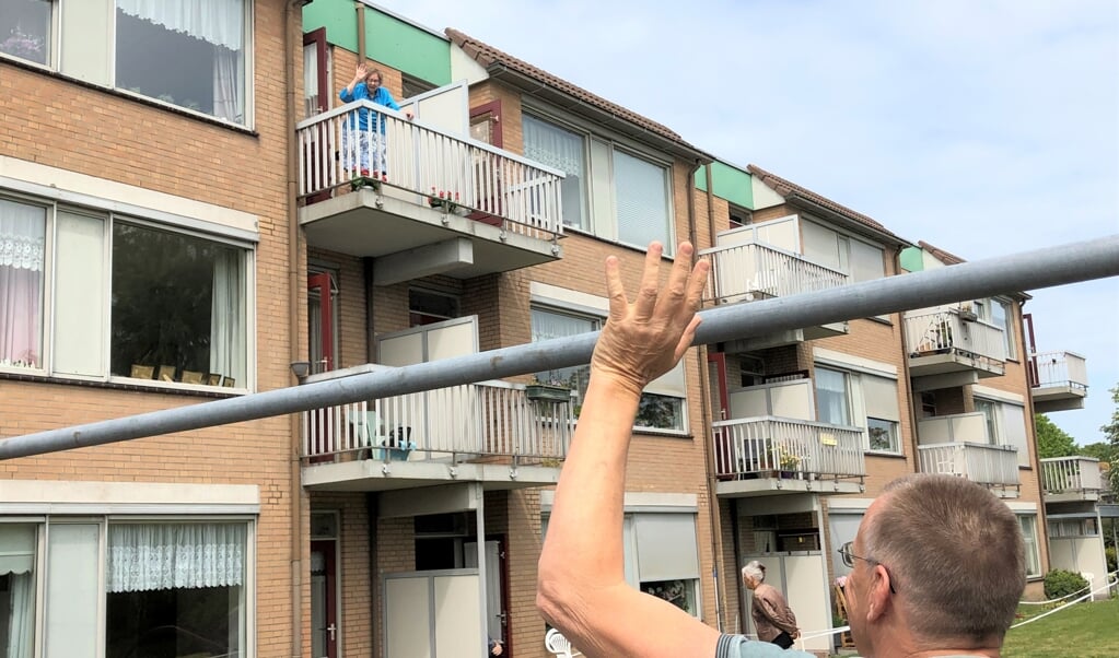 In mei was bezoek niet toegestaan in de Gollards, nu in beperkte mate.  