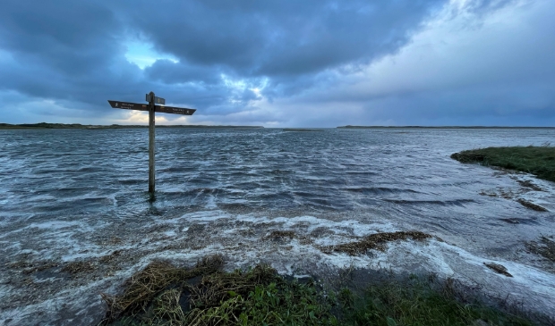 Slufter onder water.