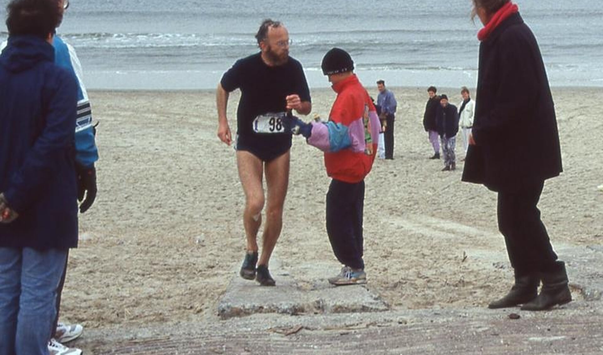 Jan Knippenberg tijdens de eerste editie van de 120 van Texel. (Foto: Norbert Dankers / Archief Zestig van Texel)