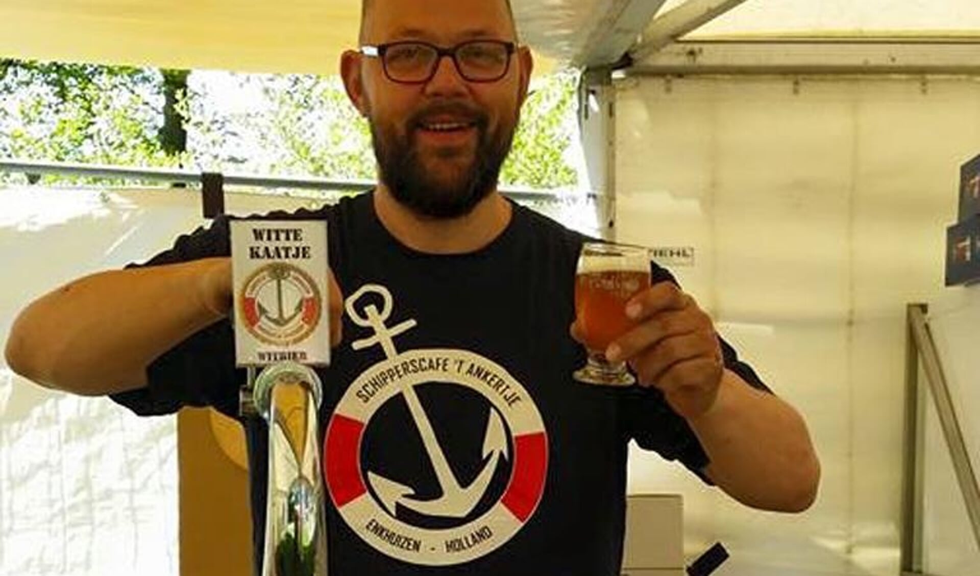 Heino Huizing, organisator van het eerste Biergarten-Speciaalbier Festival.