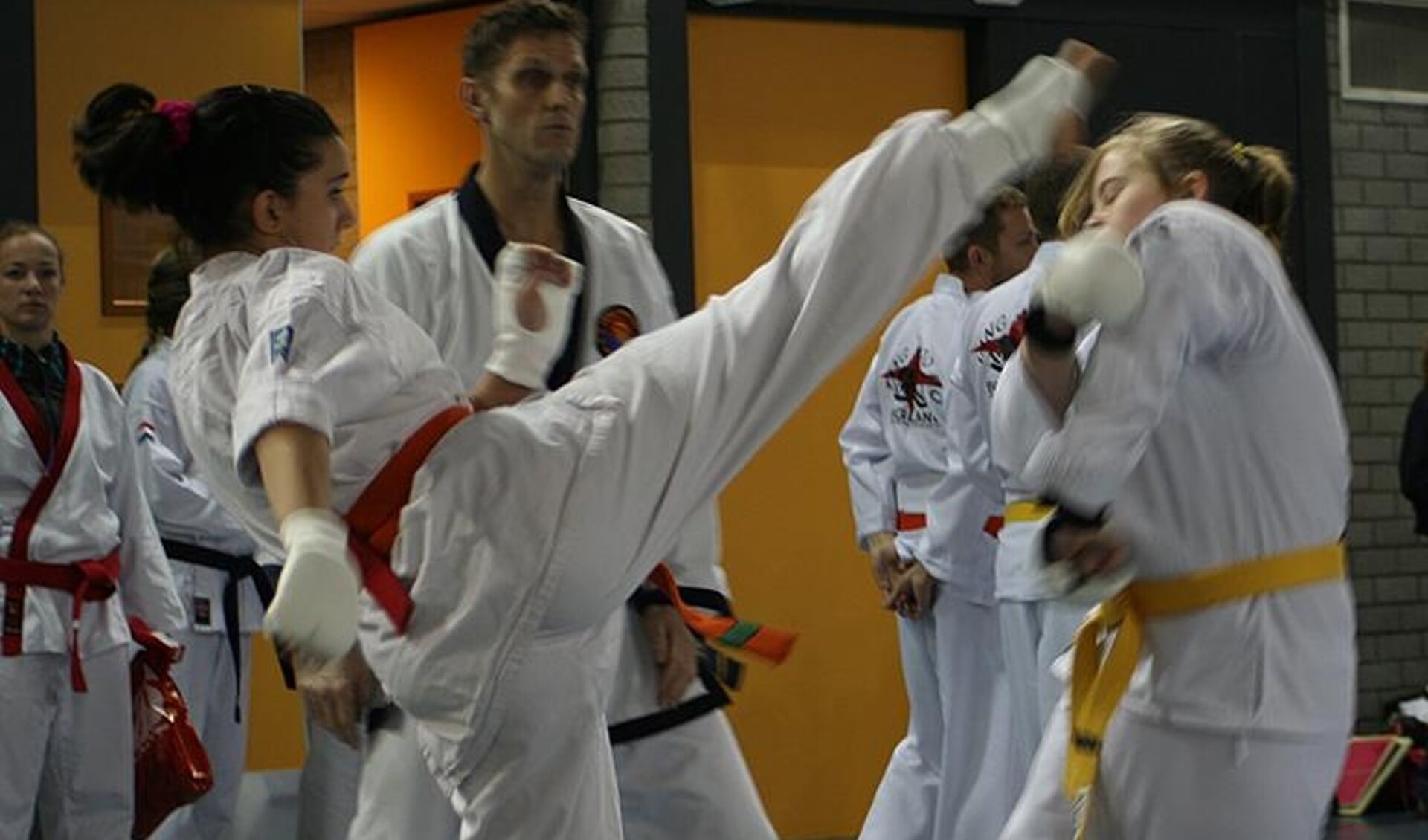 De Texelse Afef Bahrini won zaterdag goud op het Open International Friendship Karate. (Foto: Shima)