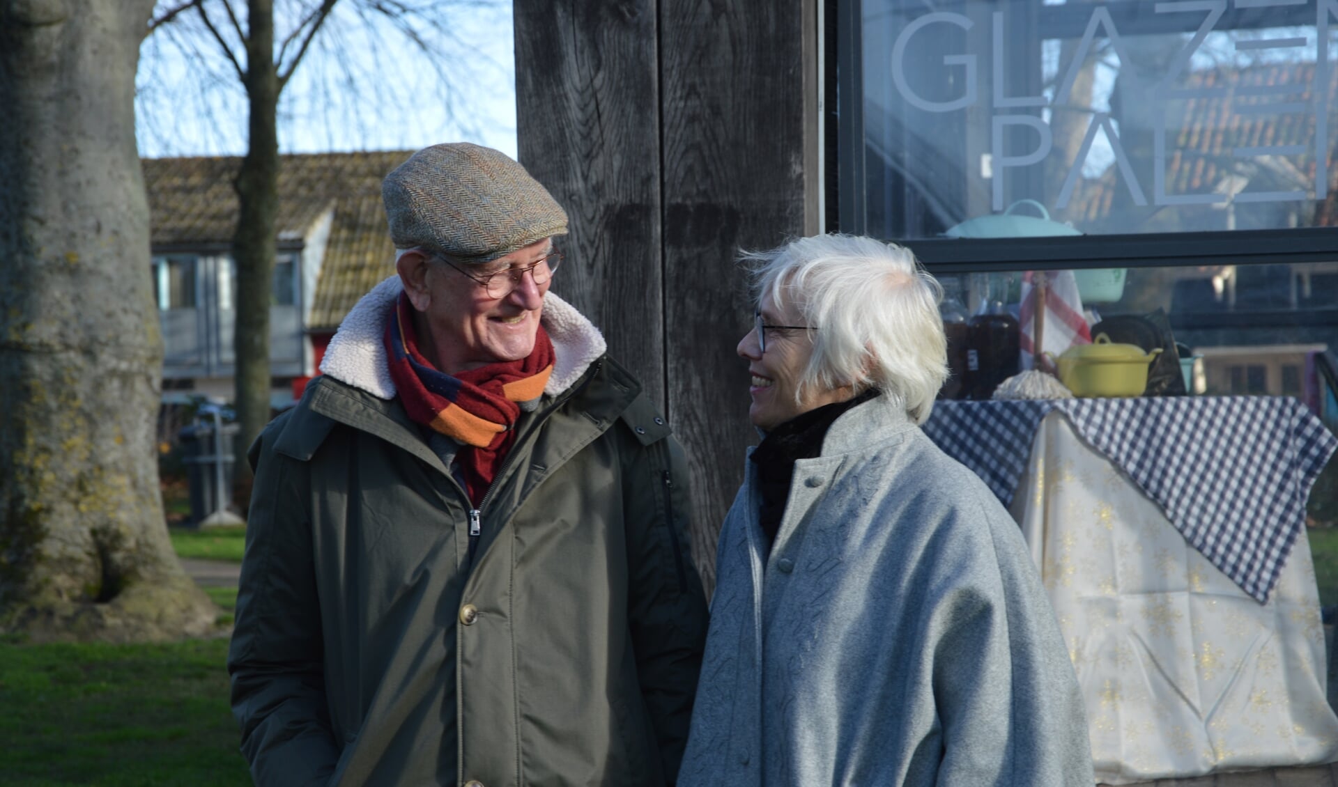 Rinke Visser en Josien de Vries tijdens een bezoek aan Texel in december.