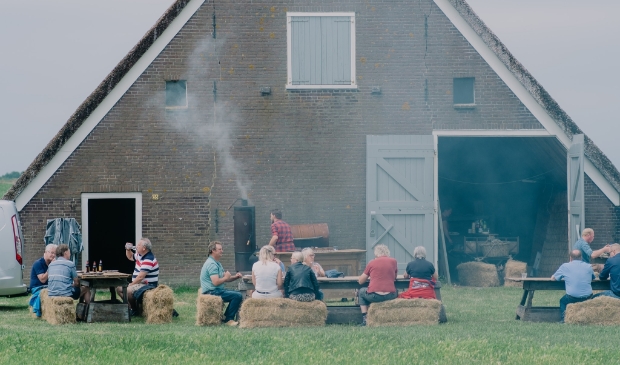 Barbecue met uitzicht op de Hoge Berg