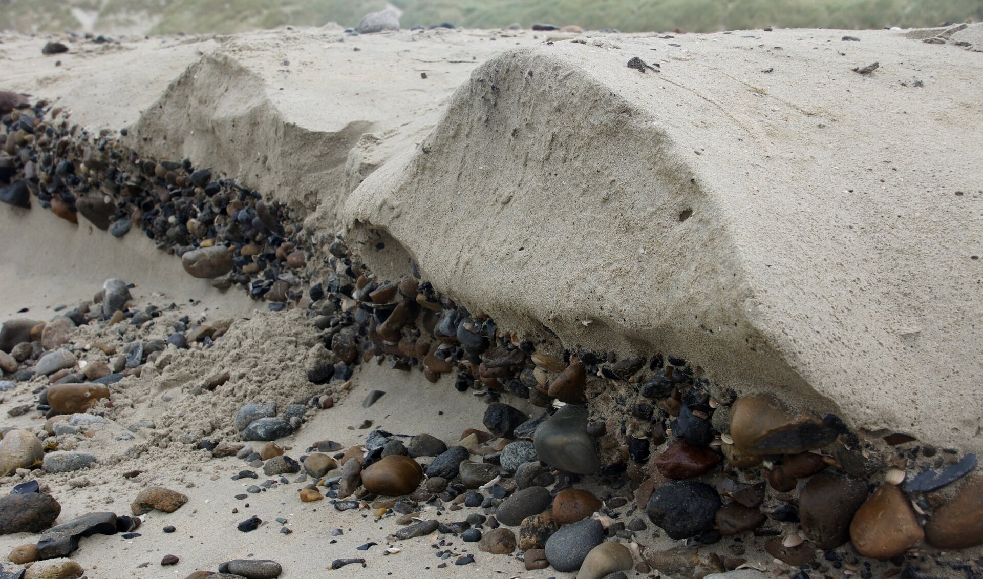 De kust bij paal 9.