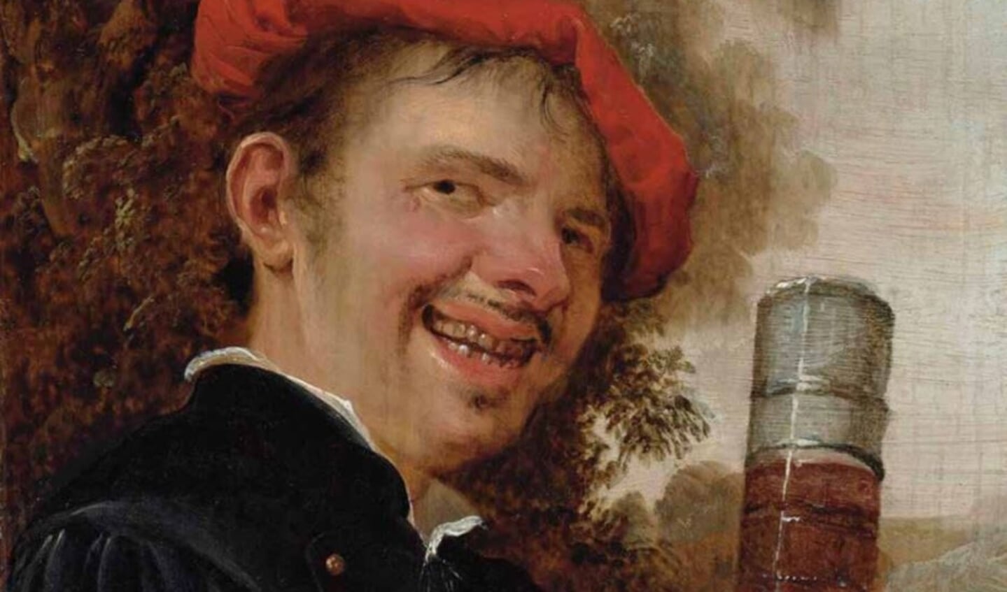 (1650: Petrus Staverenus’ “Lachende man met een pasglas in de hand”)