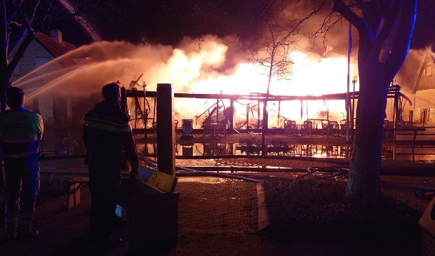 <p>De brand bij Bij Joost begin januari.</p> 
