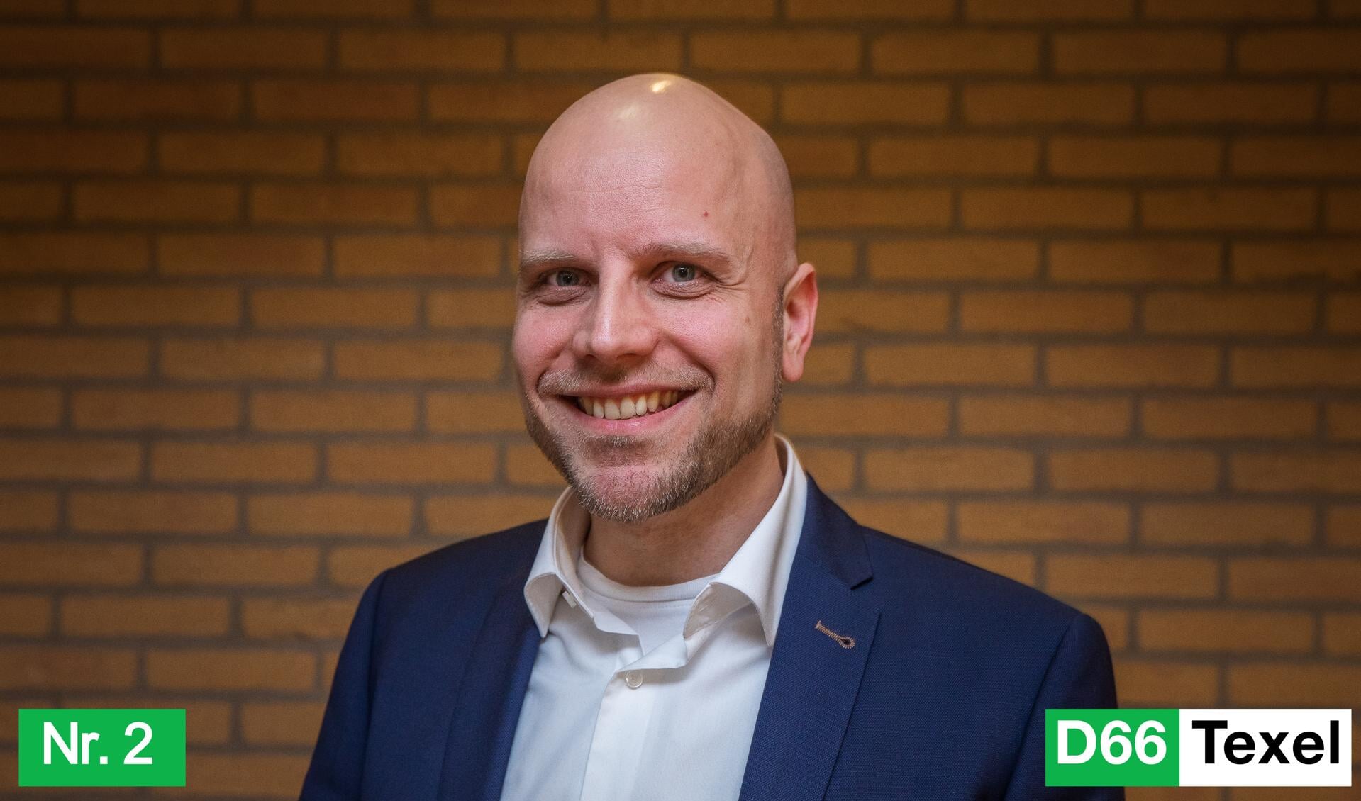 Pepijn Lijklema, nummer 2 en wethouderskandidaat D66 Texel