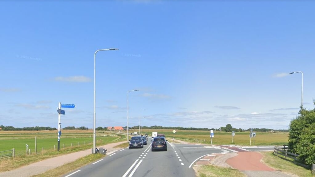 De huidige kruising van de Pontweg en de Redoute.
