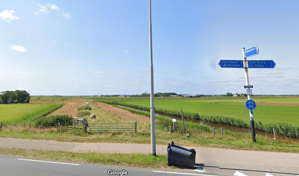 De plek waar indieners VVD, Texels Belang, D66 en Hart voor Texel graag een fietspad hadden gezien.