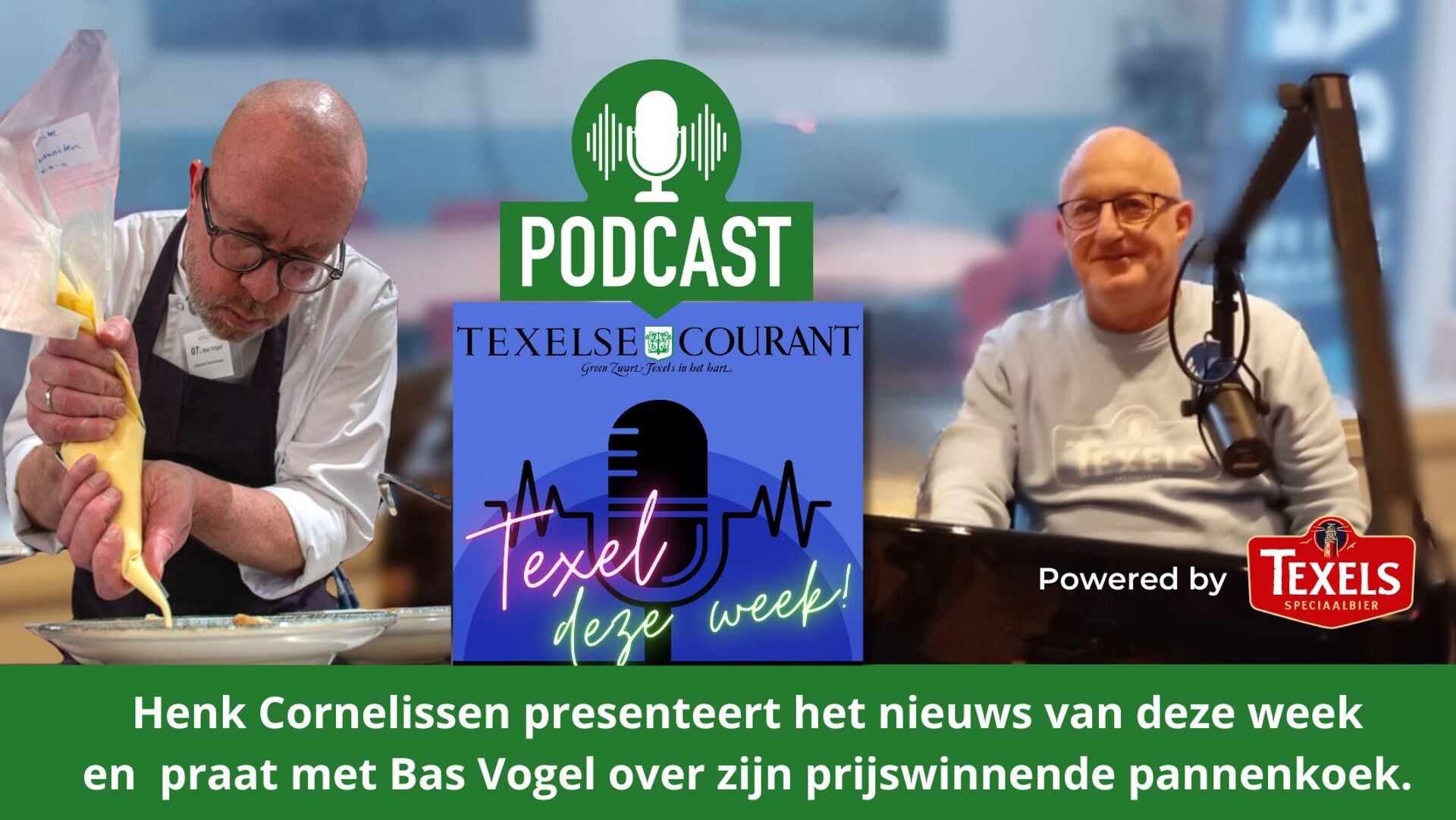 Henk Cornelissen praat in de podcast met Bas Vogel over zijn pannenkoeken waarmee hij in de prijzen viel.