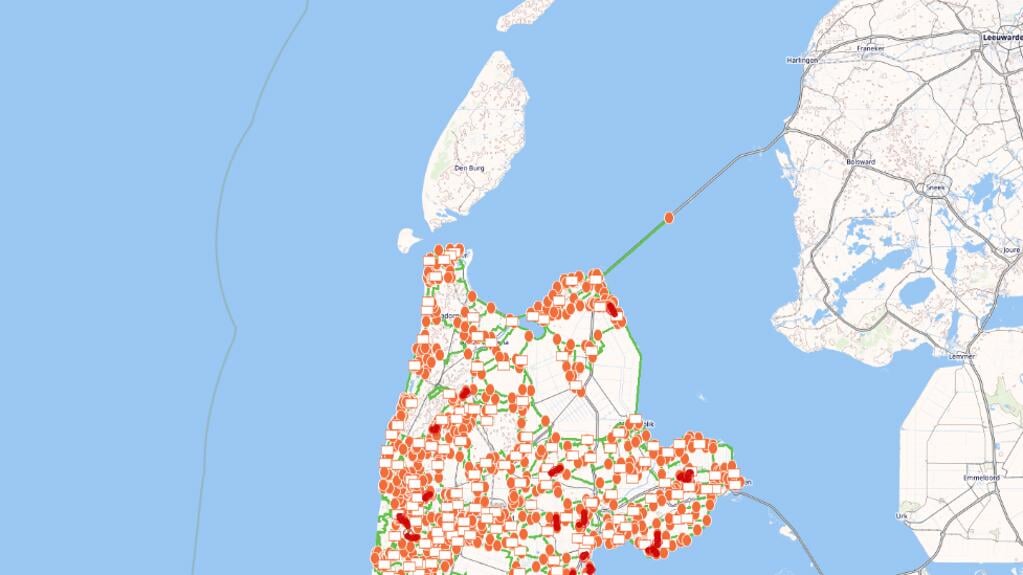 Texel is nu nog niet aangesloten bij Wandelnetwerk Noord-Holland.