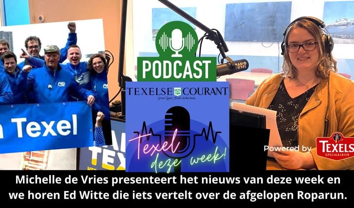 Michelle de Vries presenteert de nieuwe podcast van de Texelse Courant.