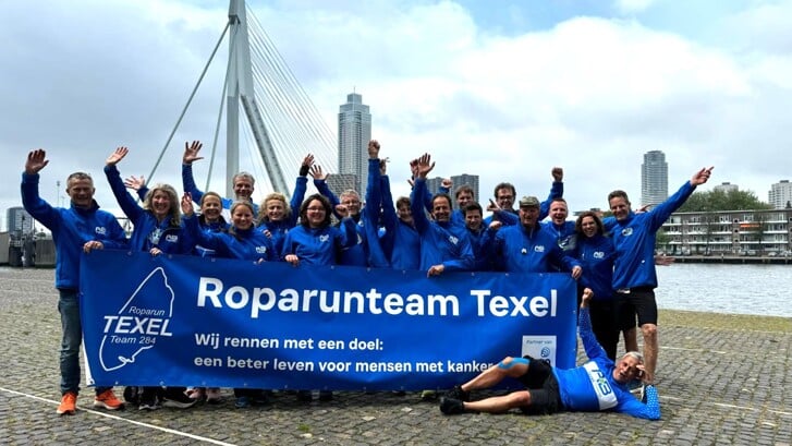 De Texelse Roparunners zijn aangekomen in Rotterdam.