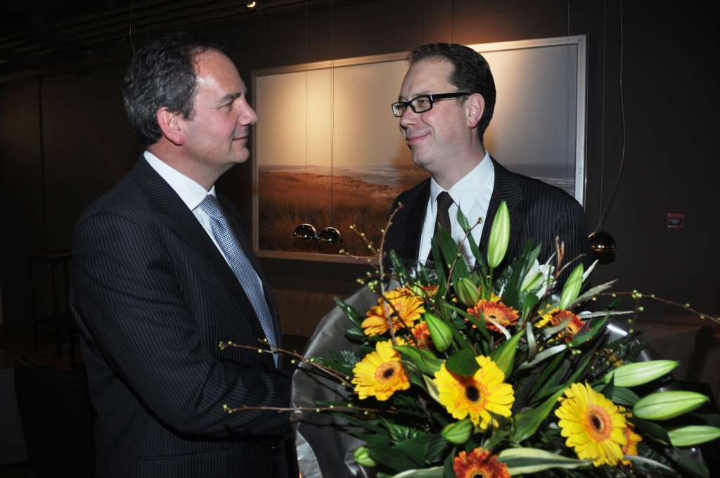 Robin Konijn (rechts) en Iwan Groothuis. (Foto Jeroen van Hattum)
