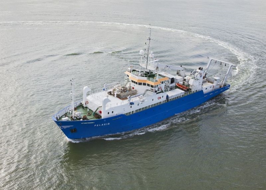 De Pelagia, Nederlands enige oceaanwaardige wetenschappelijke onderzoeksschip. 