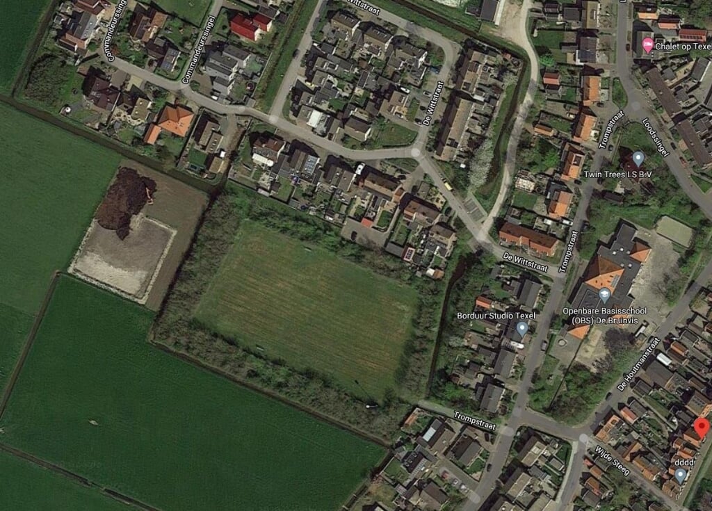 Het voetbalveld in Oudeschild.