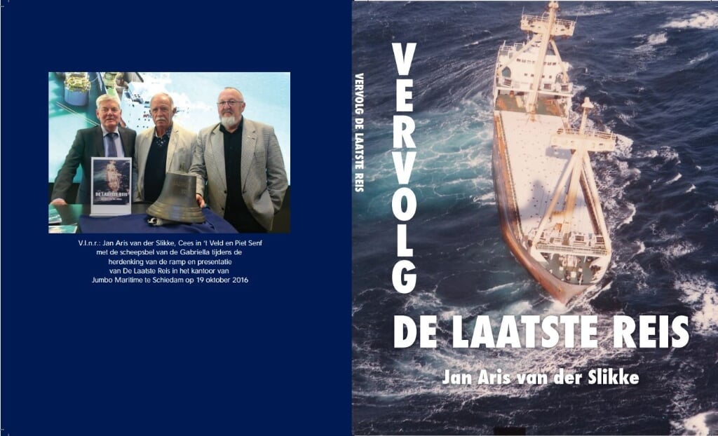 Omslag van het boek "Vervolg De Laatste Reis" door Jan Aris van der Slikke. 