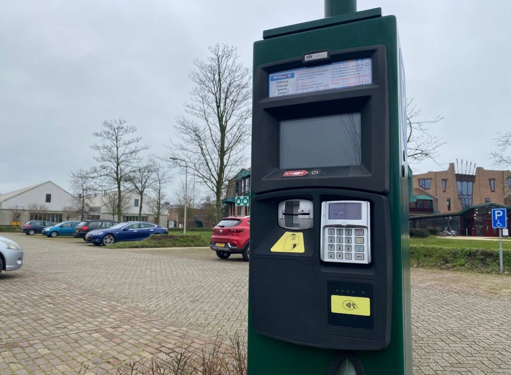 Parkeerautomaat voor de Texelvignets.