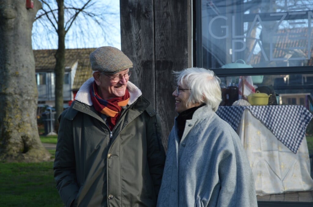 Rinke Visser en Josien de Vries tijdens een bezoek aan Texel in december.