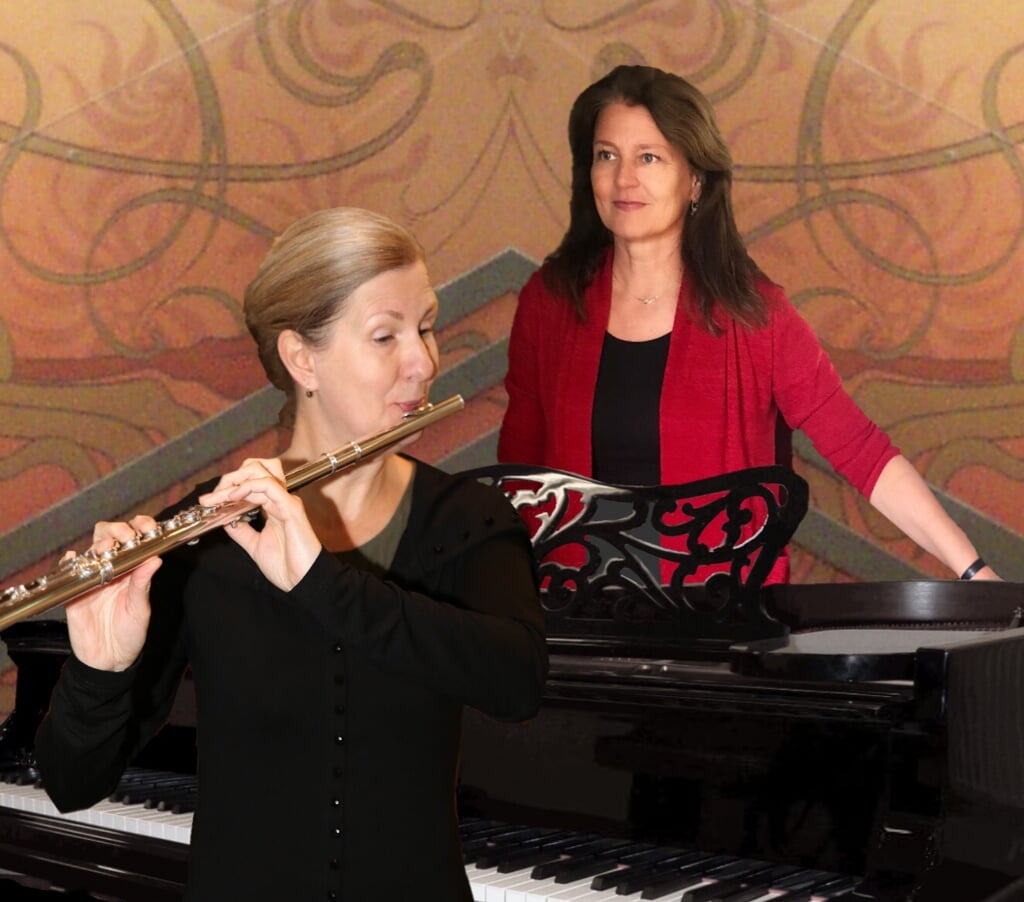 Fluitiste Margaret Mathot en pianiste Annemieke Zuurbier.