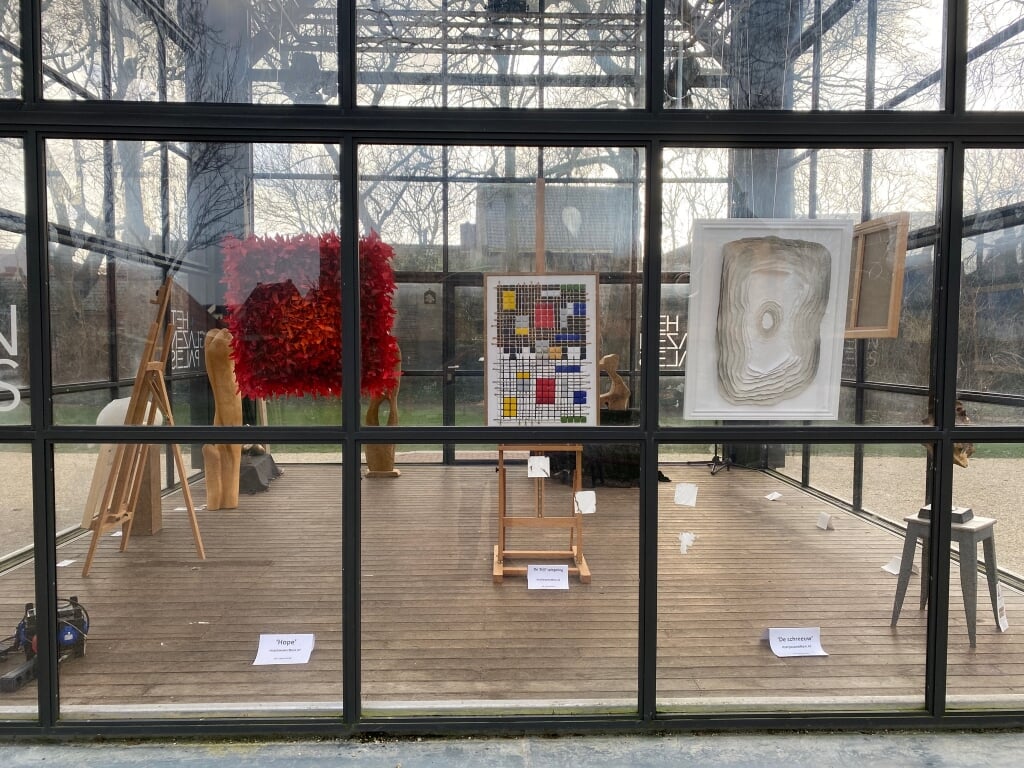 De expositie in het Glazen Paleis.