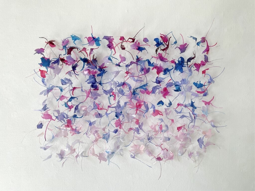"Muurbloemen", één van de werken van Marian Smit. Het Posthuys eert de vorig jaar overleden kunstenaar met een expositie.