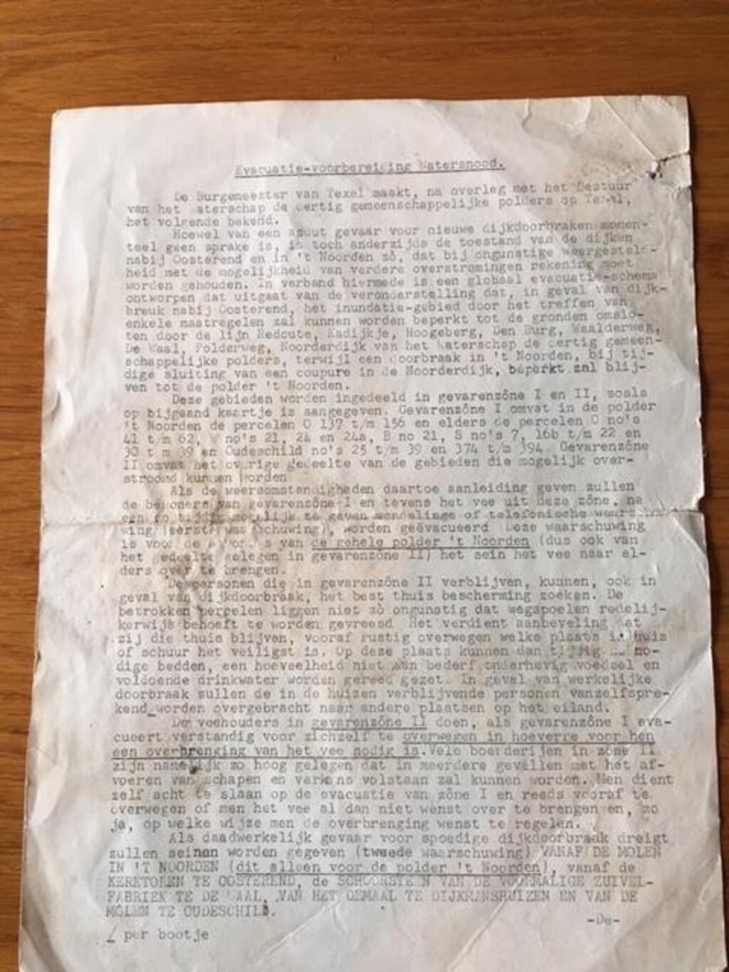 De teruggevonden brief van 9 februari 1953.