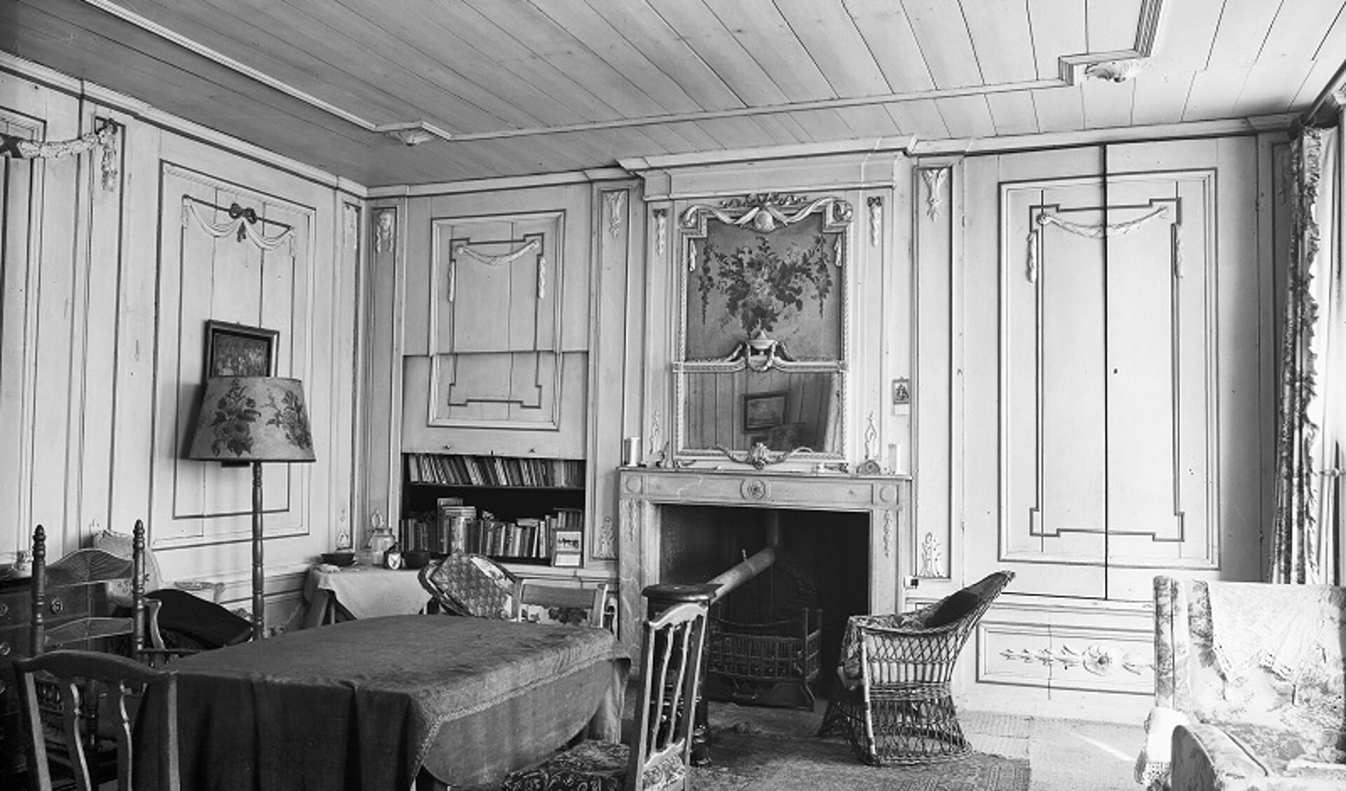 Interieur Harsta State in 1945. (Foto uit Collectie Rijksdienst voor het Cultureel Erfgoed).