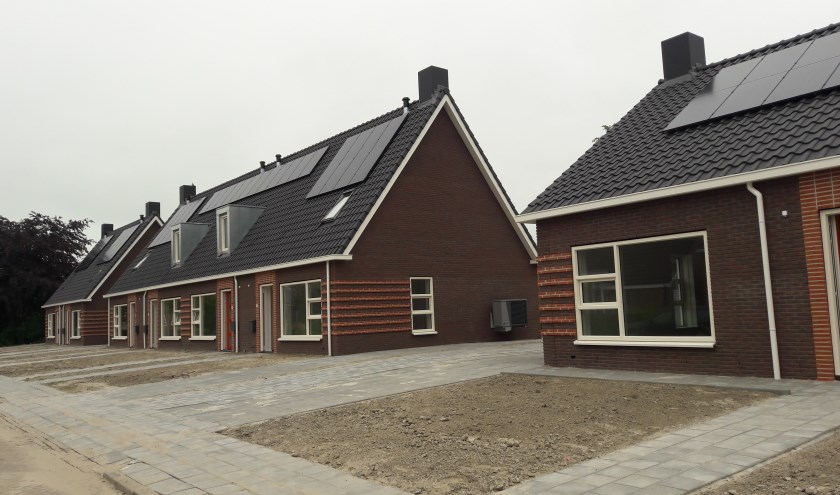 In de Gasthuisstraat in Ferwert heeft Wonen NW Friesland dit jaar nog wel nieuwbouwwoningen kunnen opleveren.