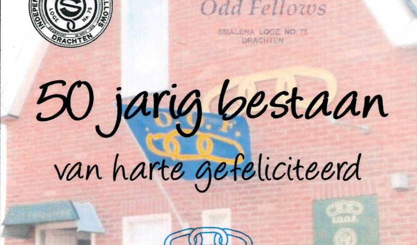 De Odd Fellows vierden dinsdag 19 november hun 50-jarig bestaan.
